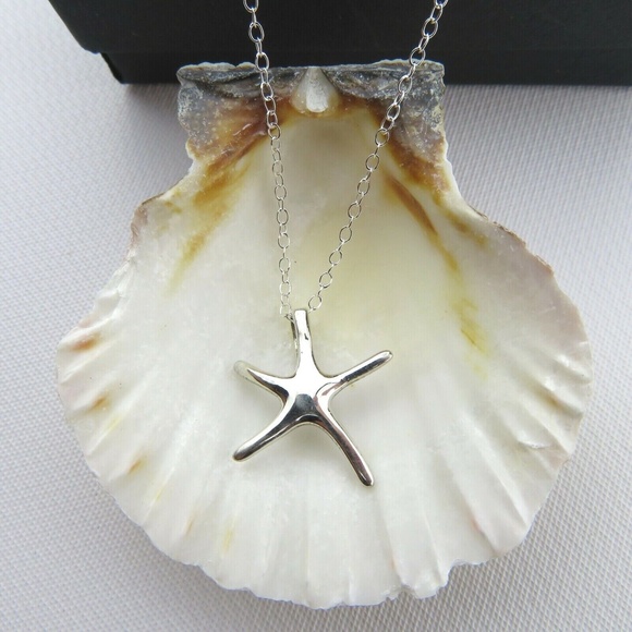 Jewelry - NEW- Sterling Silver Starfish Necklace